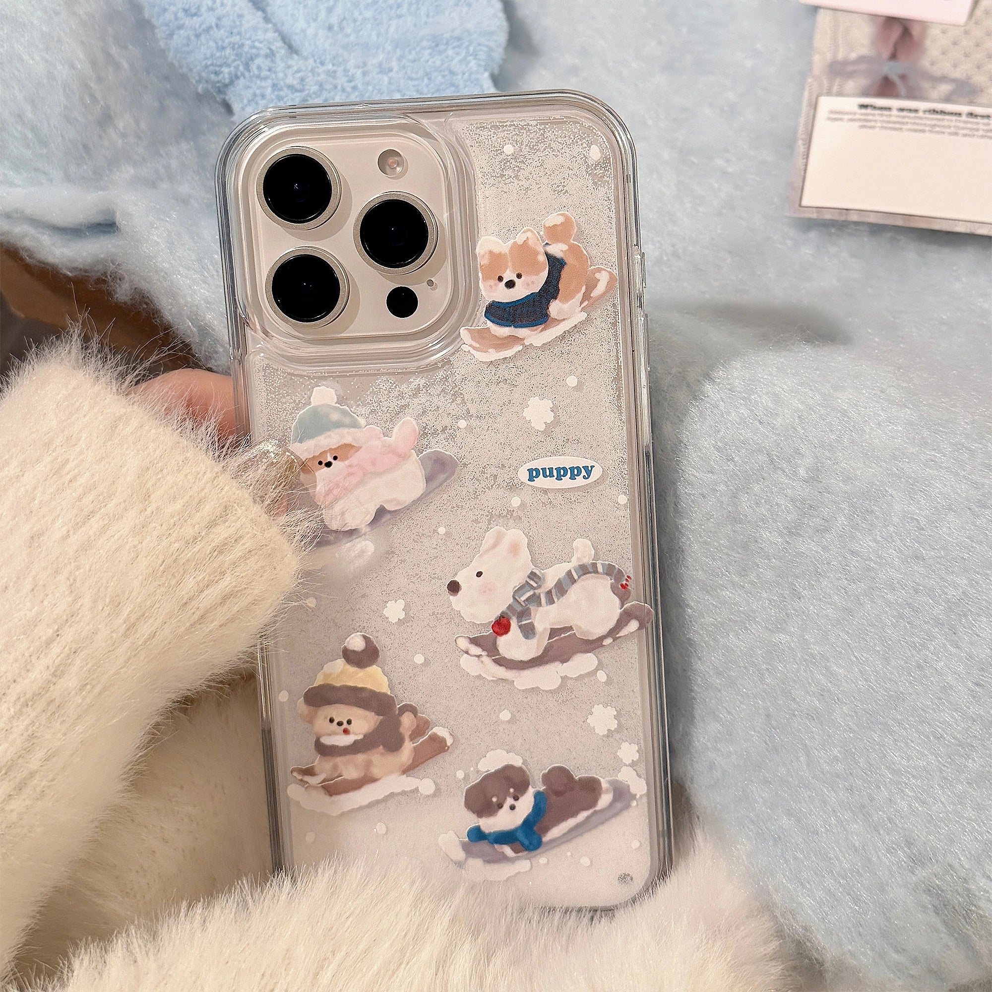 Skiing Pup - iPhone Case
